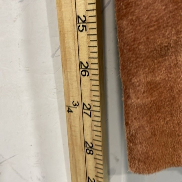 Vintage Genuine Suede Fibers by Barbara Lesser Pants Trousers Tan Sz 4 - Picture 12 of 12